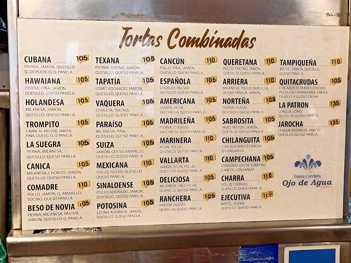 Ojo de Agua Menu - Image 3